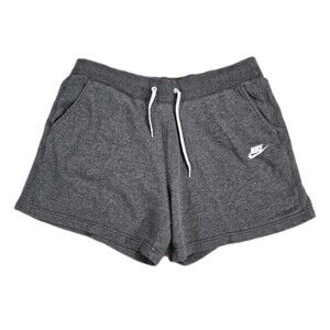 Womens Nike Sportswear Shorts Gray Large 34x4.5
